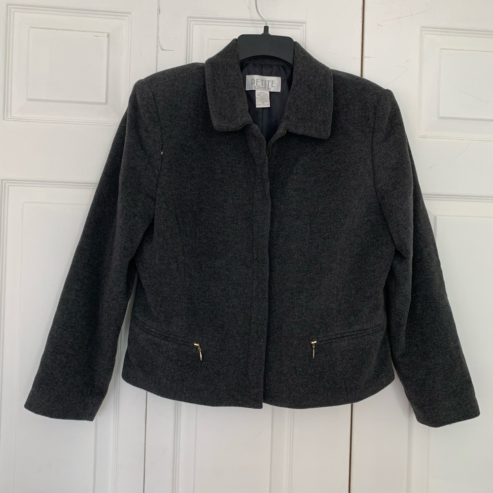 Petite Sophisticate Wool Blend Jacket